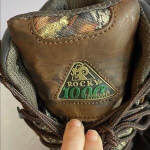 Rocky Leather Boots with Camouflage Detail hunting and fire fighter from hunting